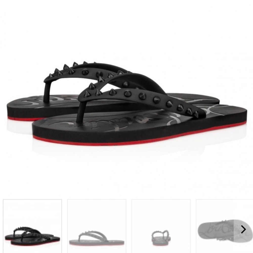 Christian Louboutin flip flops